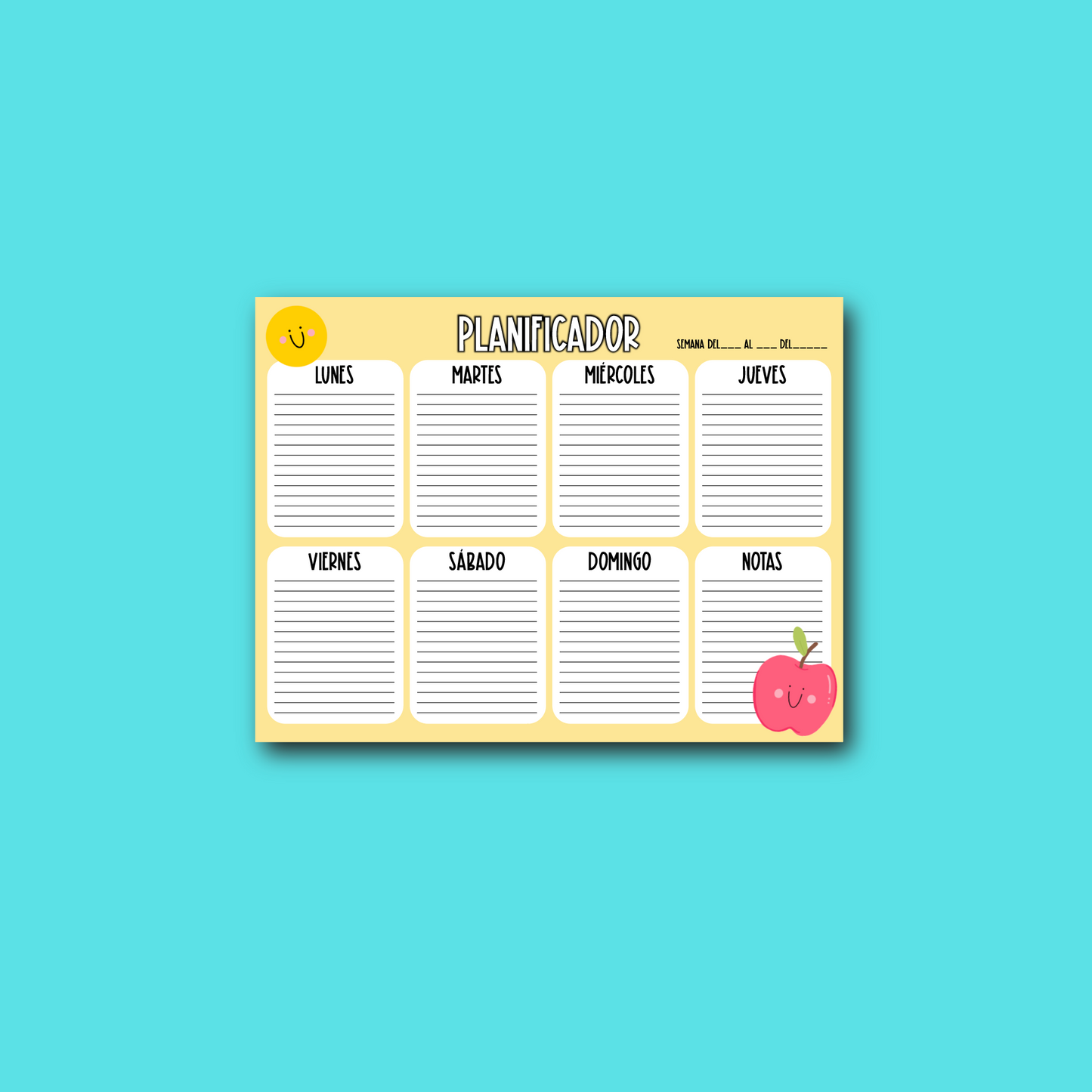 Planeador Semanal Docente – Organización a tu Medida