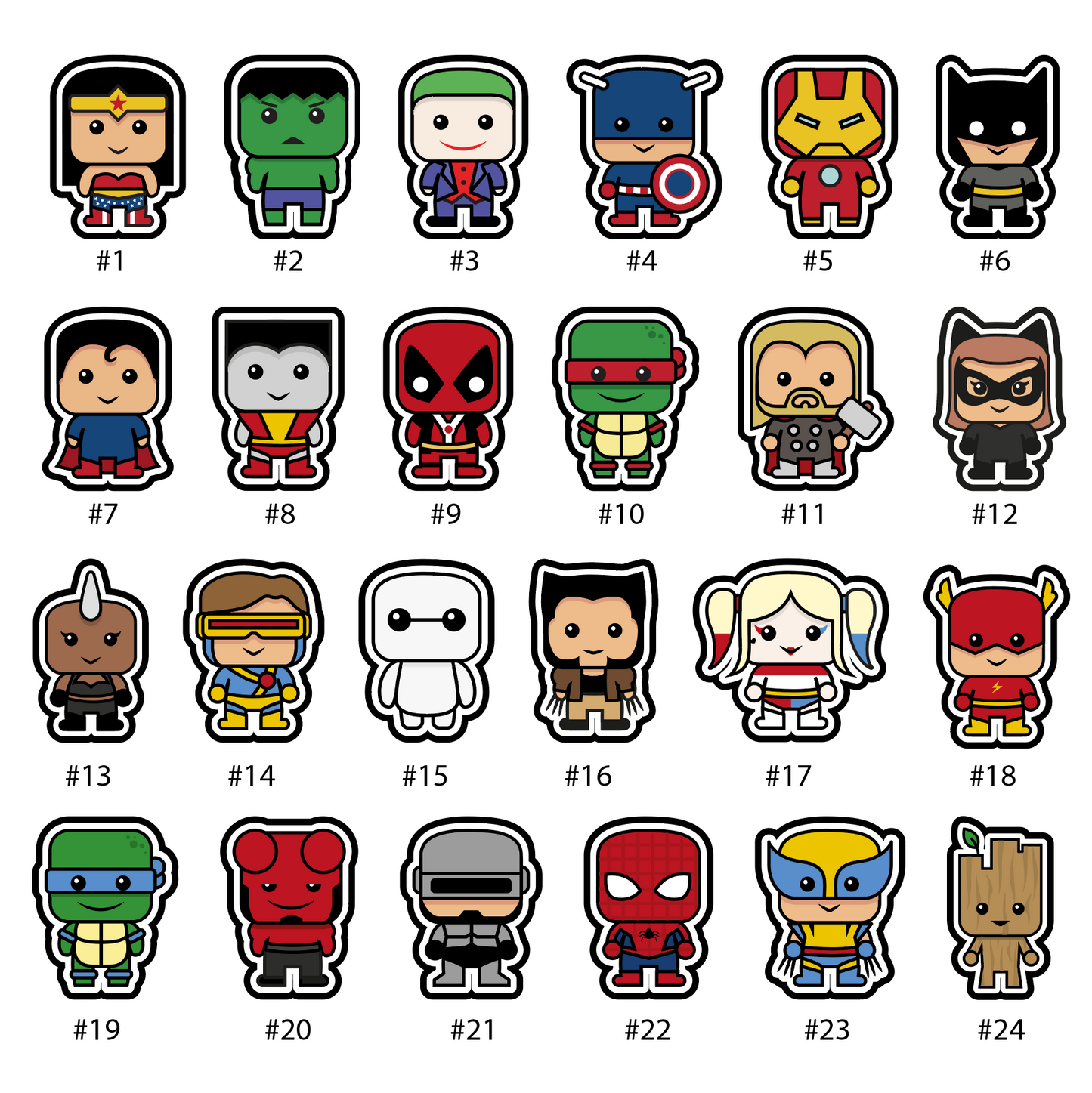 Lamparas personajes súper héroes