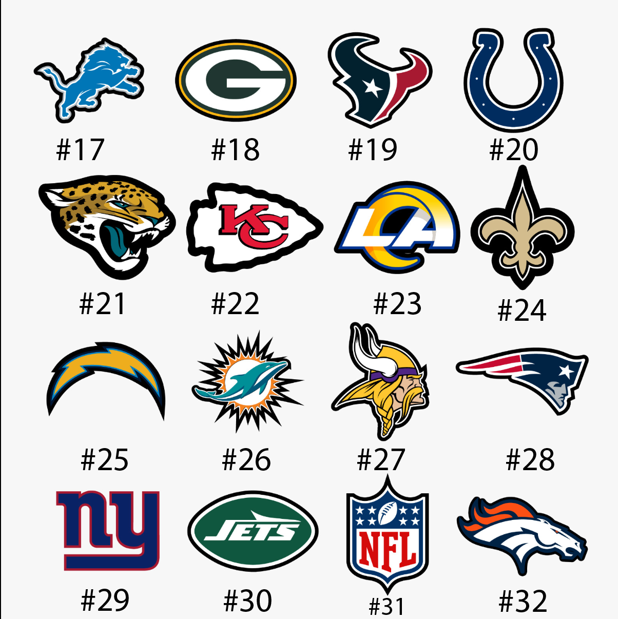 Lamparas equipos NFL