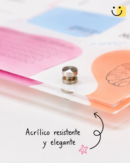 Calendario Acrílico 60 × 40 cm | Organizador Mensual para Pared