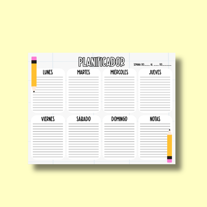 Planeador Semanal Docente – Organización a tu Medida