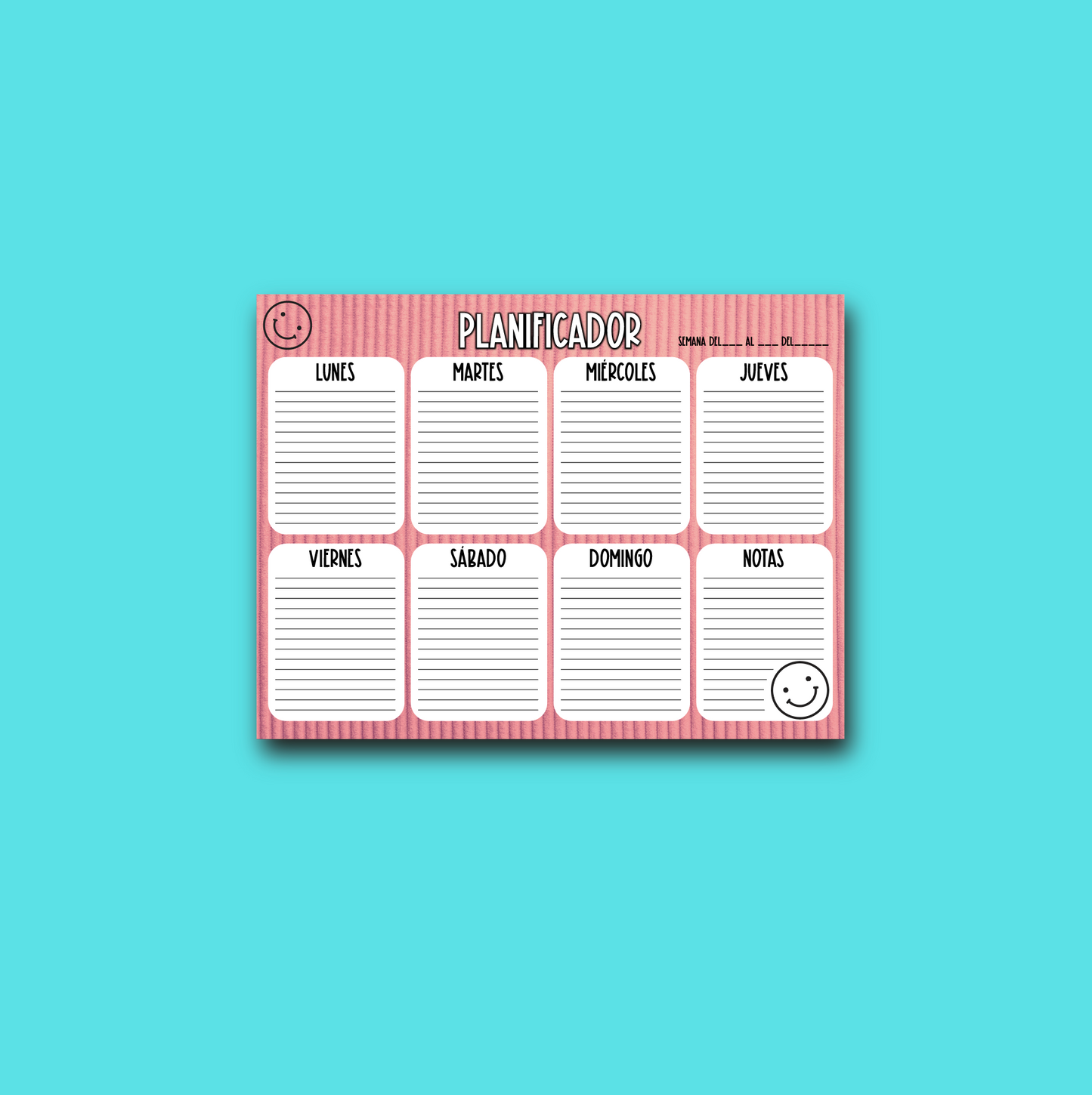 Planeador Semanal Docente – Organización a tu Medida