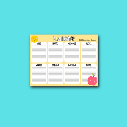 Planeador Semanal Docente – Organización a tu Medida