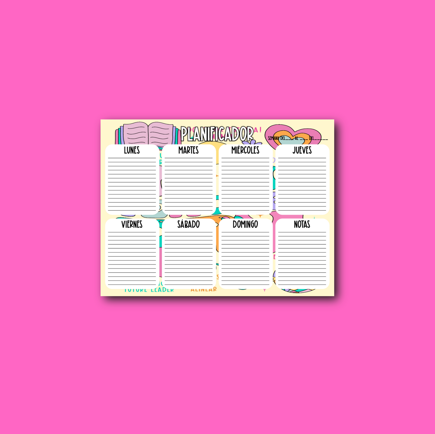 Planeador Semanal Docente – Organización a tu Medida