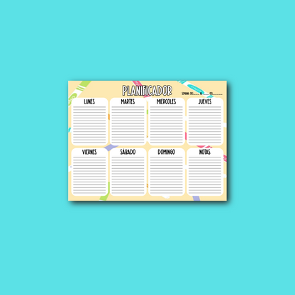 Planeador Semanal Docente – Organización a tu Medida