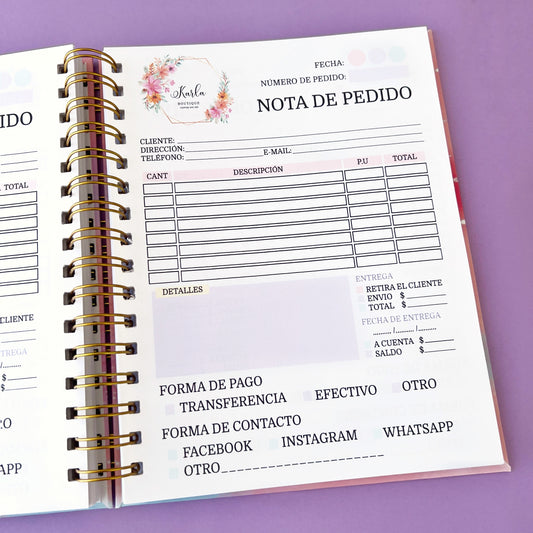 Libreta de pedidos